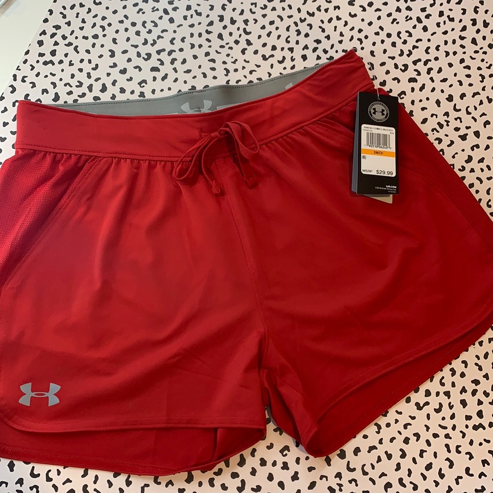 BRAND NEW Red Under Armour Athletic Shorts